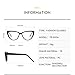 TVTBBVV Fashion Cute Cat Eye Glasses for Women Men Trend Luxury(Purple)