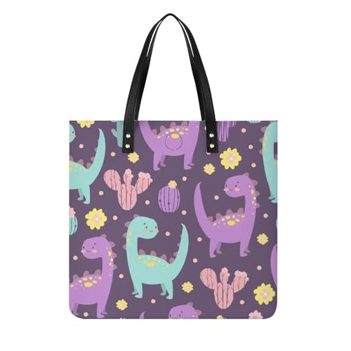Sac à main femme dinosaure cactus : oubliez le manque de place avec ce grand cabas 39x39