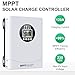 120A MPPT Solar Charge Controller, 12V 24V 36V 48V 60V 72V 84V 96V Battery System Auto , Solar Panel Charge Controller Regulator, LCD Display,Max Input PV 230V for FLD,LiFePO4,SLD,Gel,AGM