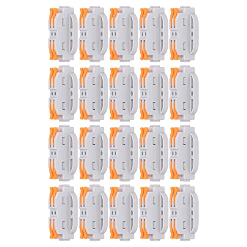 Conducteur 2 voies 4 ports, 20 connecteurs de fil d crou levier rsistants l oxydation de l air fireproof pour le