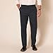 Amazon Essentials Men's Classic-Fit Expandable-Waist Flat-Front Dress Pant, Black, 36W x 34L