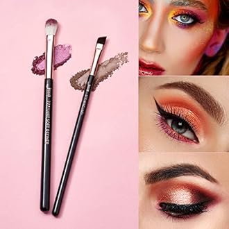 Jessup 15Pcs Professional Makeup Brushes Set Make up Brush Tools kit Eye Liner Shader Wood Handle Natural-synthetic Hair Brushes Pearl Black/Rose Gold T157