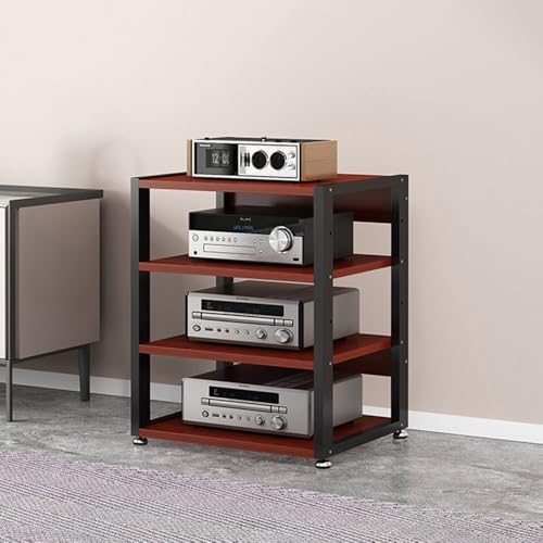 Meuble de rangement multimédia ouvert pour stopper la surchauffe