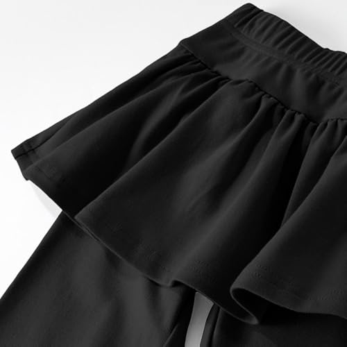 Girls Leggings with Ballet Skirt High Waisted Tennis Athletic Flowy Skirted Legging 20252