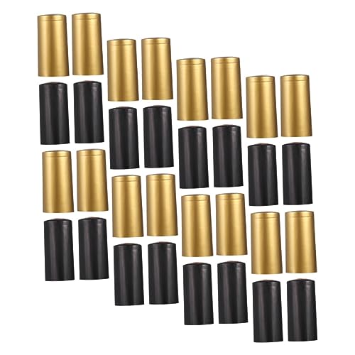 BELLIFFY Fine Crafted Wine Bottle Heat Shrink Caps 200pcs Wine Sealing Caps Black Shrink Wrap Capsules Wine Stopper Bulk