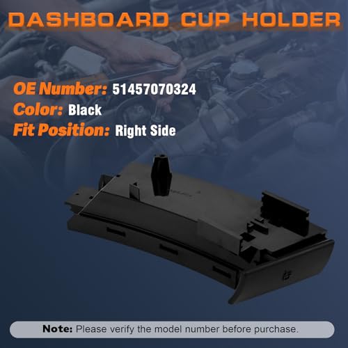 Portavasos tablero para BMW Z4 E85 E86 2003-2008 derecho miniatura 2