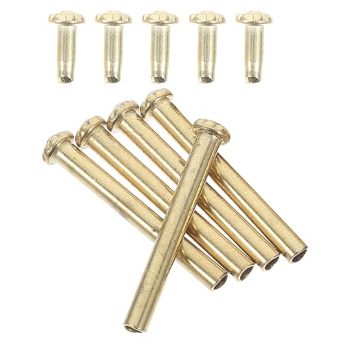 CLISPEED Juego de 5 Kit de Repuestos para Abanicos Plegables con Remaches de Metal Duraderos Accesorios para Reparación de Ejes de Fácil Instalación para Arreglar Ventiladores Plegables