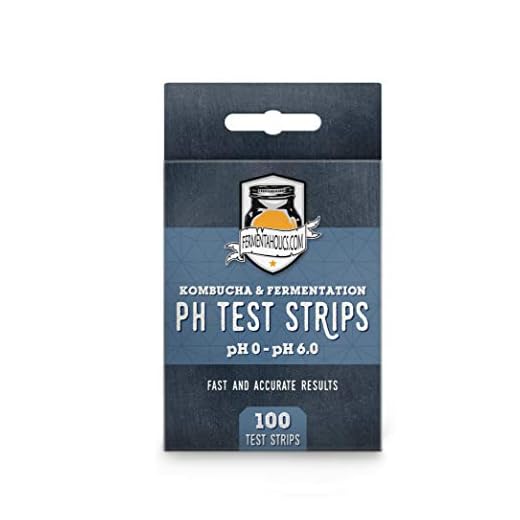 Fermentaholics Kombucha & Fermentation pH Test Strips – Instant Read pH Strips Dispenser for Brewing & Fermentation, pH Range 0–6
