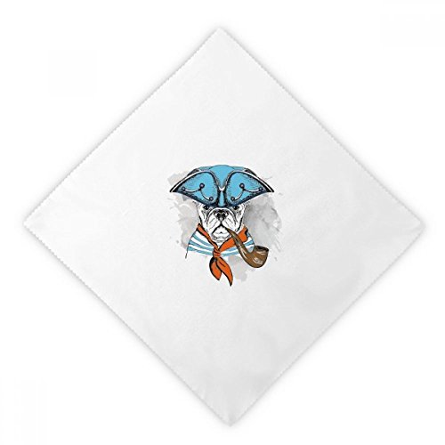 Serviette en tissu imprimé chien aquarelle linge de table lavable de qualité lot de 2