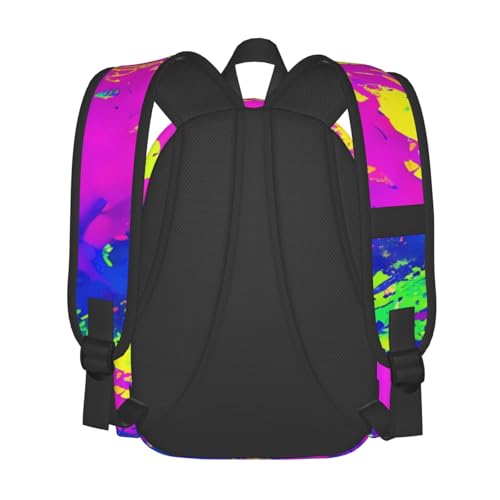 Rainbow Paint Splatters Backpacks 15 Inch Laptop Backpack Multipurpose Double Shoulder Bag for Men Women Gifts3