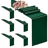 Múltiples ocasiones: el paquete de 5 caminos de mesa de satén de 30 x 275 cm para bodas es ideal para muchos eventos: bodas, cenas, conferencias, celebraciones, fiestas, graduaciones, aniversarios, celebraciones navideñas, compromisos, fiestas de Año Nuevo, fiestas y cualquier otro ocasiones especiales o eventos. El camino de mesa de alta calidad puede hacer que su fiesta, boda sea atractiva e impresionante.
