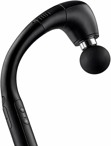 Miniatura 4 de Pistola de masaje de tejido profundo con mango extendido, percusión de 0.472 in, velocidad ajustable y 4 cabezales intercambiables para cuello,