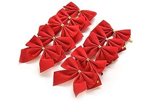 Heavy Velvet Mini Bows for Christmas Tree, Crafts, Ornaments, and Garland