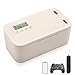Neulriscn Safe Timed Lock Box, Phone Lock Box with Timer, Unplug from Phones, Video Games, Social Media, Snacks & Cravings, Self-Control Timer Locker Lockable Storage Boxes for Better Habits, Beige