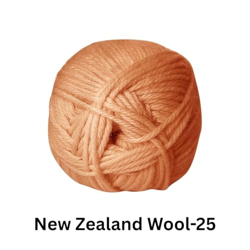 Image of VCR Burnt Orange Chunky Wool Yarn, 100 Grams, Hank, 196 Meters, 100% New Zealand Wool Knitting Yarn, Soft Crosia Thread Suitable for Baby Blankets & Booties Pack of 1