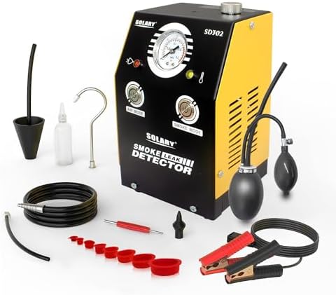 Solary EVAP Smoke Machine, 12V Car Fuel System Leak Test Detector, with