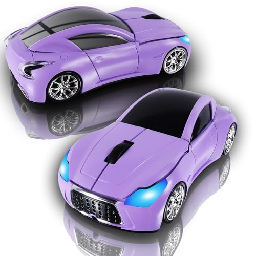 elec Space Car Mouse, Wireless Mouse (Purple)