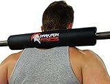Dark Iron Fitness 17 Inch Extra Thick Barbell Neck Pad - Shoulder Support for Weight Lifting Crossfit Powerlifting and More - Fits 2 Inch Olympic Size Bars and a Smith Machine Bar Perfectly