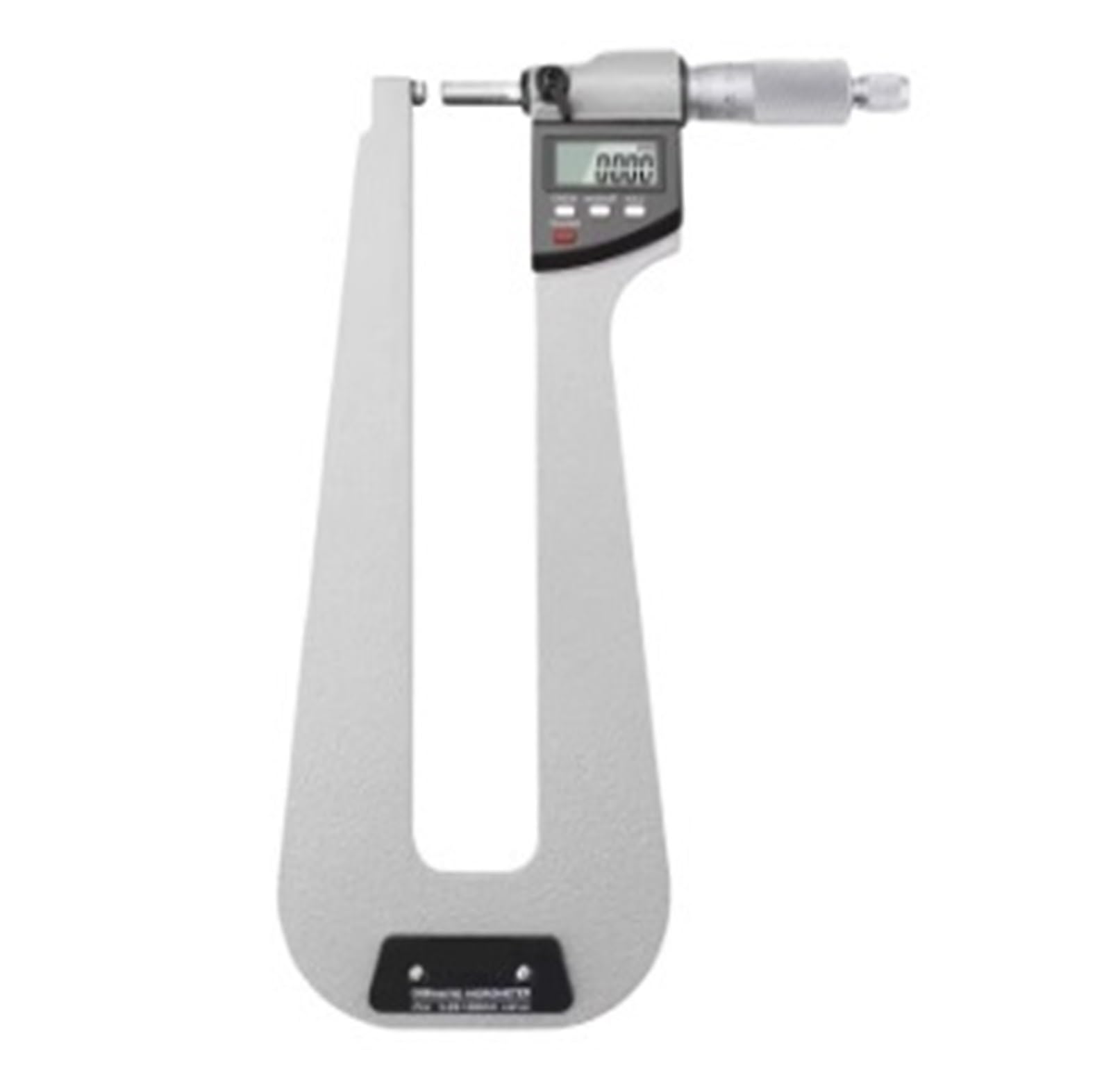 Digital Deep Arch Micrometer 211-284 Spherical Deep Arch Micrometer 0-25 * 200mm to Measure The Thickness of The Plate Deep Span Micrometer