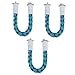 Balacoo 3pcs Parrot Climbing Cotton Rope Bird Bungee Rope Parrot Rope Perch U Shaped Perch Bird Bungee Perch Bird Rope Toy Bird Stands Ropes Parrot Rope Toy Pet Toy Climbing Rope Long Tail