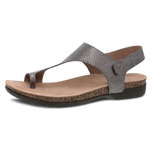 Image of Dansko Reece Sandal for Women - Memory Foam and Cork Footbed for Comfort and Arch Support - Lightweight Rubber Outsole for Long-Lasting Wear with Hook & Loop Strap