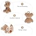 EXCEART 10pcs Mini Bear Earring Pendant Charms Candy 3d Nail Charms Nail Bracelet Crafts Jewelry Necklace Animal Resin Light Brown Cartoon Jewelry Pendant Earring