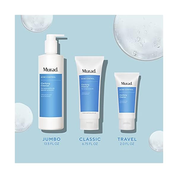 Murad Clarifying Cleanser - Acne Control Salicylic Acid & Green Tea Extract Face Wash - Exfoliating Acne Skin Care Treatment Backed by Science, 6.75 Oz