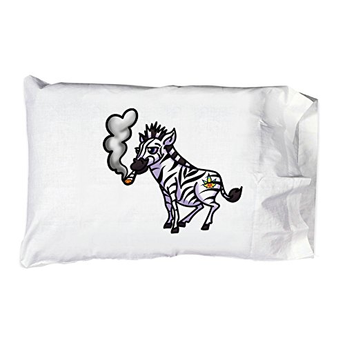 Hat Shark Pillow Case Single Pillowcase - Pot Smoking Pals Zebra