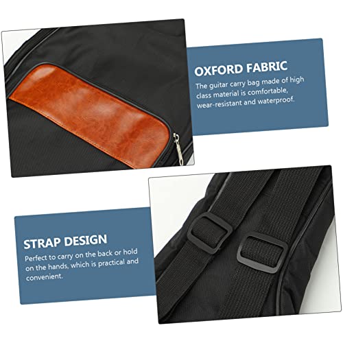 WHAMVOX Bolsa de guitarra baixo mala de viagem mochila bolsa de ombro bolsa acolchoada bolsa de viag