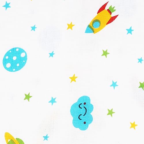Image of Kidbea Extra Soft Mulmul Cotton Jhabla Frok for Baby Girls Set of 2 SB (0-3 Months)