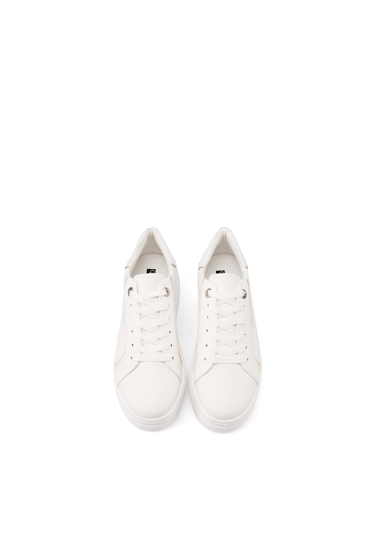 QUEEN HELENA Zapatillas de deporte con cordones brillantes casuales para mujer X32-61
