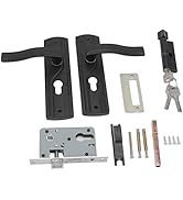Fafeicy Manganese Steel Door Handle Lock Silent Bearing Universal Door Lever Lock Set for Home Be...