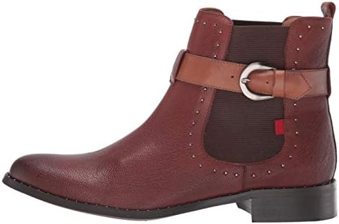Marc Joseph New York Women's Leather Chelsea Boot with Buckle and Stud Detail Chukka, Cognac Glaze, 10 M US | Image 7
