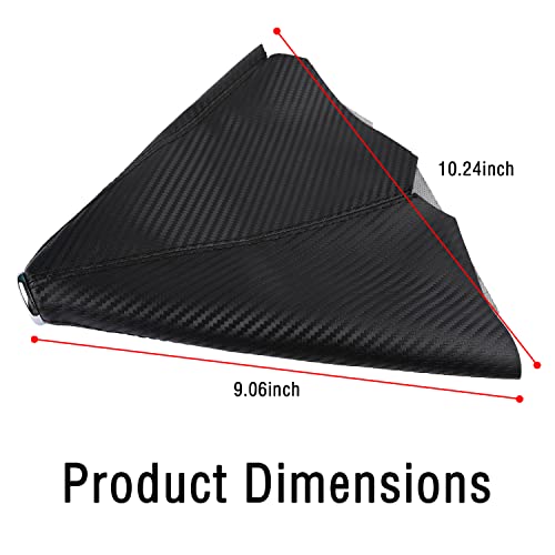 Image of Salior Dustproof Car Shift Knob Cover, Protects Gear Shift Knob & Decorate Car Interior,Universal Gear Shift Cover for Most Manual Transmission Car Truck SUV (Carbon Fiber Black)