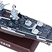 DBEIXIWEI 1:1000 Scale French Battleship Richelieu Model Alloy Battle Ship Nautical Boat Miniature Model Toys for Girls & Boys