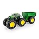 John Deere 47353 Treads Traktor Wagon, Monster Truck Spielzeug Rädern, Grünes Kinderspielzeug, für Jungen und Mädchen ab 3 Jahren, bis zu 38cm groß