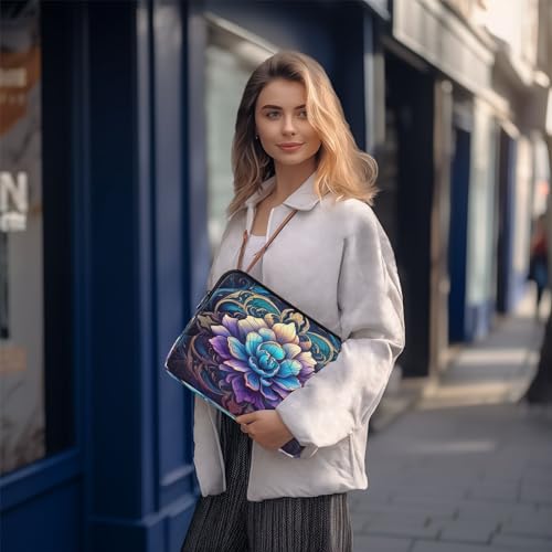 Funda para portátil Mandala morado azul 13-14 pulgadas miniatura 7