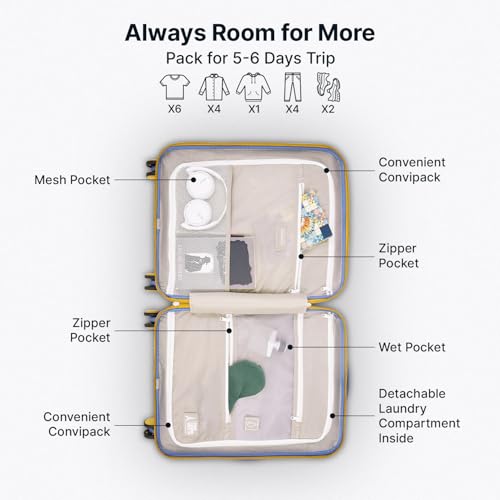 Image of uppercase Hexa Small Solid Trolley Bag with TSA Lock, Durable for Travel, RCS Certified for Sustainability, Anti-Theft Zippers and Double Wheels, Suitcase for Men & Women