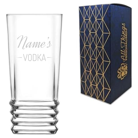 Personalised Engraved Vodka Tumbler Glass Cover