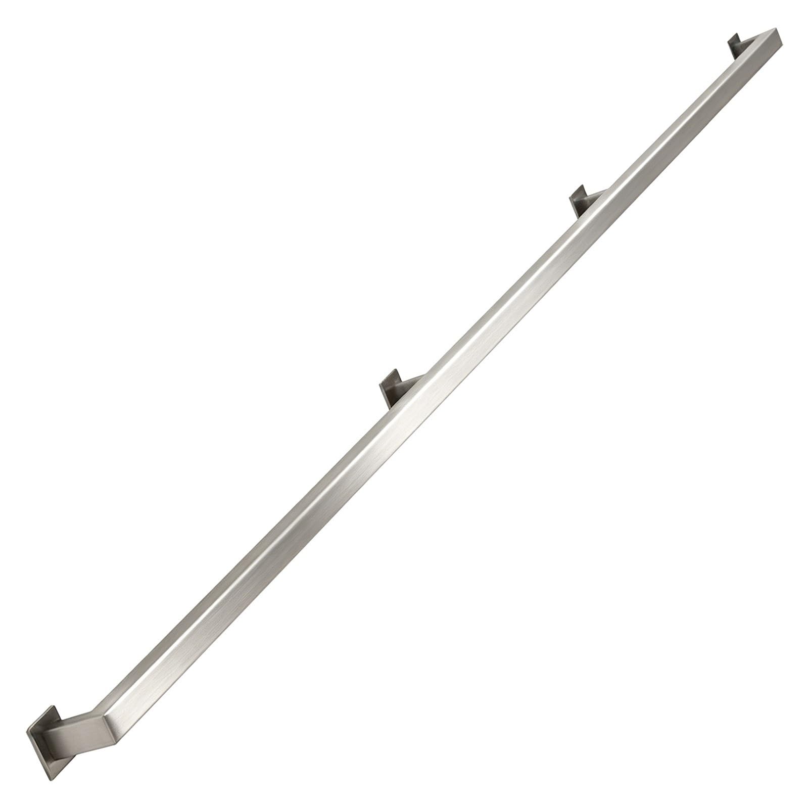 Junvstor 6FT 11FT 16FT Stair Railing Indoors Banister, Stainless Steel Hand Rails for Stairs Hallway Stairway Corridor, Wall-Mounted Staircase Grab Bar(6ft/180cm)