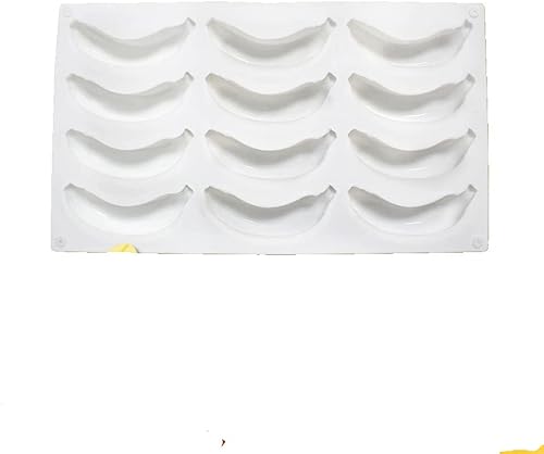 Miniatura 9 de Molde de silicona para hornear, antiadherente, pastelería, chocolate, pastel, postre, herramientas de decoración (banana, R_11.8x6.8x0.08 pulgadas)