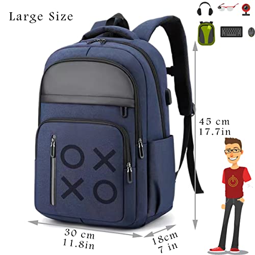 Yb-Osana Gaming Console Backpack Travel Carrying Case With Usb Port Multiple Pockets For Ps5/Controllers /Gaming Accessories (Blue) #TOP3