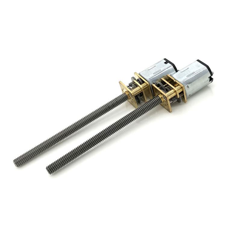Moteur GA12-N20 6V élimine le jeu mécanique grâce à son arbre long fileté M4