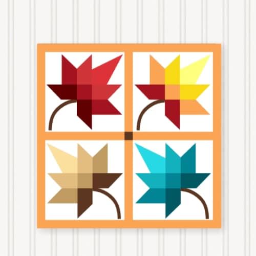 BARN QUILT Block Outdoor Square BQ008-03 | 6 SIZES | Outside Pattern | Wall Art | Yard Art | Barn Quilt Sign | Farm Quilt Design (46" x 46" 1 sided) Shipped in 4-23" Pieces