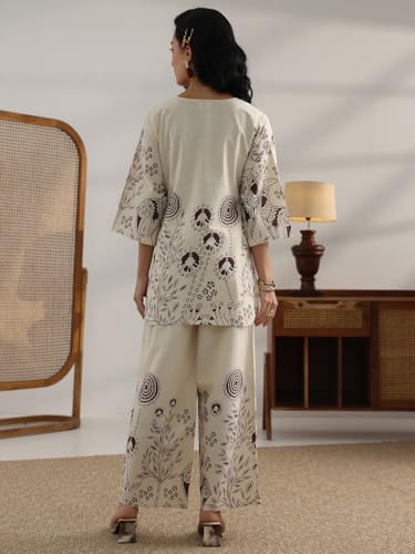 Image of Libas Printed Cotton Co-Ord Set