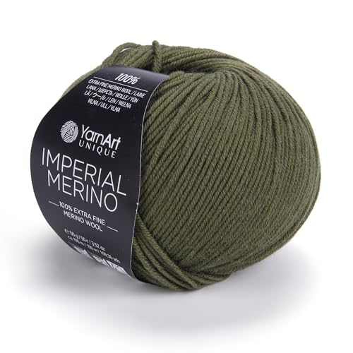 Catálogo para Comprar On-line Lana - los preferidos. 44 YarnArt - Hilo de merino imperial único, 100% lana merino extrafina, hilo suave de lujo para tejer, ganchillo, ropa de bebé, bufandas, suéteres, 1.76 oz/50 g, 109 yardas (3334)