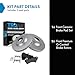 TRQ Front Brake Pad and Rotor Set Ceramic G Coated Vented Rotors Compatible with 2007-2015 Audi Q7 2003-2010 Porsche Cayenne 2004-2008 Volkswagen Touareg