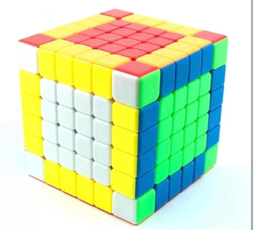 Image of MoYu Meilong Professional Speed Cube, Stickerless Magic Puzzle Cube with Instructions (Size 6x6)