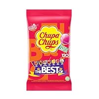 Chupa Chups The Best Of, Lollipop, Gusto Frutti Assortiti, Busta da 120 Lecca Lecca, Ottime da condividere con Amici, Regalo Fine Festa