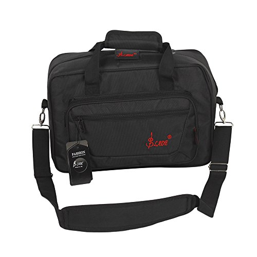 Ammoon Bolsa de transporte suave Clarinete oboe Mochila Caso Esponja de relleno con correa